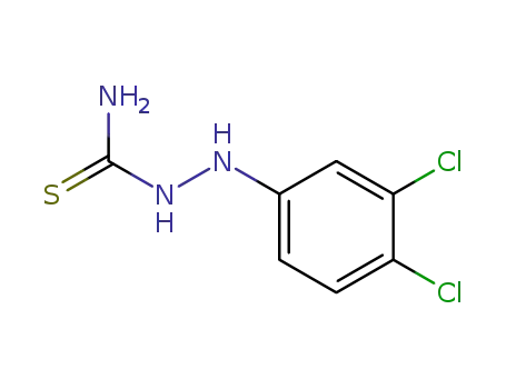 Molecular Structure of 13124-09-9 (2-(3,4-DICHLOROPHENYL)-1-HYDRAZINECARBOTHIOAMIDE)