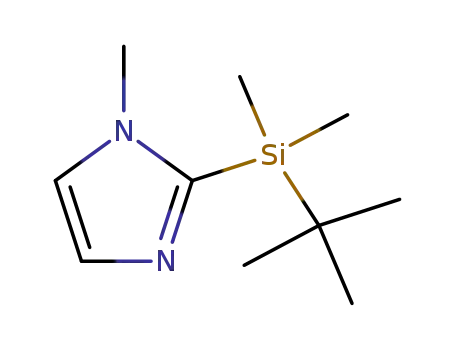 Molecular Structure of 160425-48-9 (2-(T-BUTYL DIMETHYLSILYL)-1-METHYL IMADAZOLE)