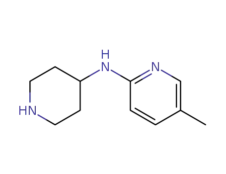 Molecular Structure of 518285-55-7 ((5-Methyl-pyridin-2-yl)-piperidin-4-yl-amine)