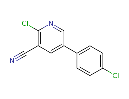 2-chloro-5-(4-chlorophenyl)pyridine-3-carbonitrile(35982-99-1)