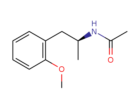 Molecular Structure of 1132758-29-2 (Acetamide, N-[(1S)-2-(2-methoxyphenyl)-1-methylethyl]-)