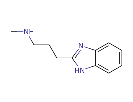 Molecular Structure of 64137-52-6 (1H-Benzimidazole-2-propanamine,N-methyl-(9CI))