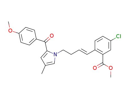 methyl 5-chloro-2-{(1E)-4-[2-(4-methoxybenzoyl)-4-methyl-1H-pyrrol-1-yl]-1-butenyl}benzoate