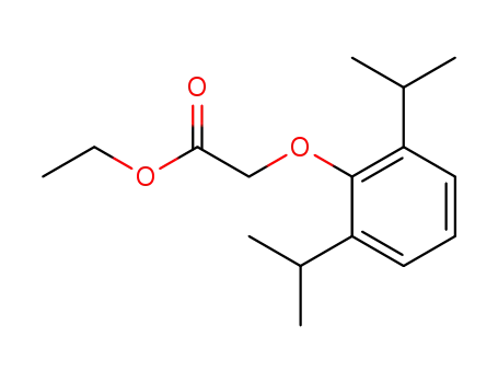 Molecular Structure of 145546-92-5 (ethyl 2,6-diisopropylphenoxyacetate)