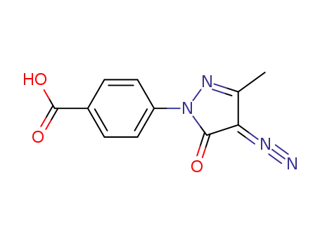 4-(4-diazo-3-methyl-5-oxo-2-pyrazolin-1-yl)benzoic acid
