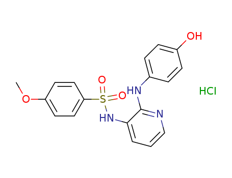 Benzenesulfonamide, N-[2-[(4-hydroxyphenyl)amino]-3-pyridinyl]-4-methoxy-, monohydrochloride