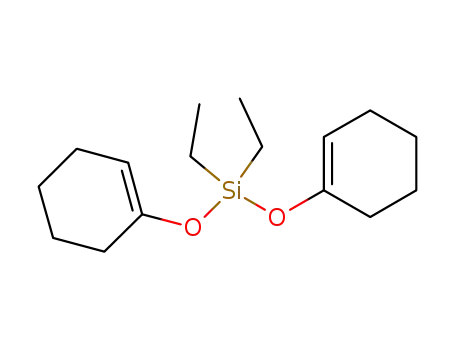 Molecular Structure of 1093117-36-2 (bis(cyclohexenyloxy)diethylsilane)