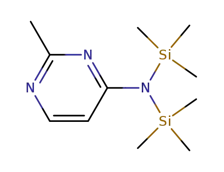 Molecular Structure of 588941-22-4 (4-Pyrimidinamine, 2-methyl-N,N-bis(trimethylsilyl)-)