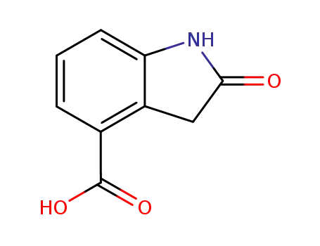 Molecular Structure of 90322-37-5 (2-Oxo-indoline-4-carboxylic acid)
