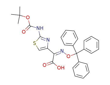 (Z)-2-(2-Boc-aminothiazole-4-yl-)-2-trityloxyiminoacetic acid