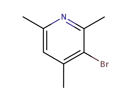 Molecular Structure of 23079-73-4 (3-Bromo-2,4,6-trimethylpyridine)