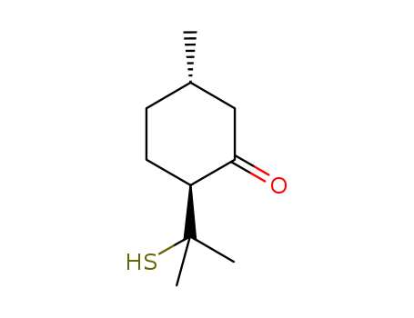 Cyclohexanone,2-(1-mercapto-1-methylethyl)-5-methyl-, (2R,5R)-rel-