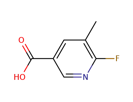 Molecular Structure of 885267-35-6 (2-FLUORO-3-METHYL-PYRIDINE-5-CARBOXYLIC ACID)