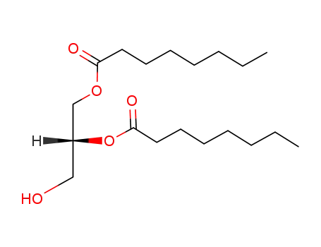 Molecular Structure of 113973-38-9 (Octanoic acid, 1-(hydroxymethyl)-1,2-ethanediyl ester, (R)-)