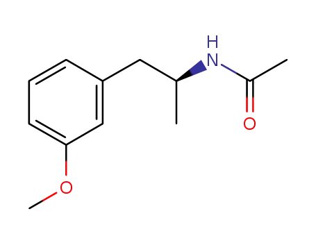 Molecular Structure of 1132758-30-5 (Acetamide, N-[(1S)-2-(3-methoxyphenyl)-1-methylethyl]-)