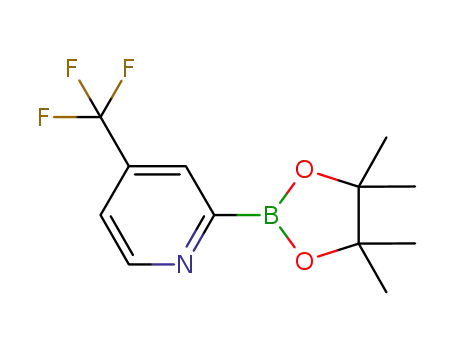 Molecular Structure of 1096689-46-1 (4-(TRIFLUOROMETHYL)PYRIDINE-2-BORONIC ACID PINACOL ESTER)