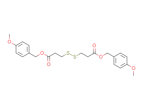 Molecular Structure of 167767-80-8 (((2-p-methoxybenzyloxycarbonyl)ethyl)disulfide)