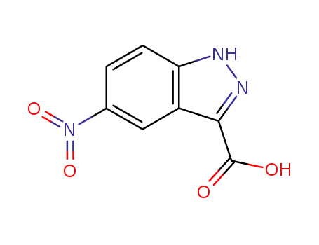 Molecular Structure of 78155-76-7 (5-Nitroindazole-3-carboxylic acid)