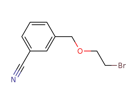 Molecular Structure of 620601-32-3 (Benzonitrile, 3-[(2-bromoethoxy)methyl]-)