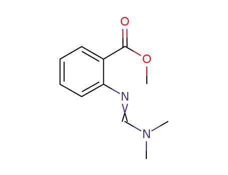Molecular Structure of 113290-32-7 (Benzoic acid, 2-[[(dimethylamino)methylene]amino]-, methyl ester (9CI))