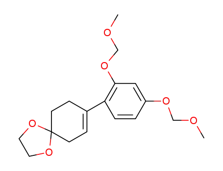 Molecular Structure of 295788-95-3 (8-[2,4-Bis(methoxymethoxy)phenyl]-1,4-dioxaspiro[4.5]dec-7-ene)