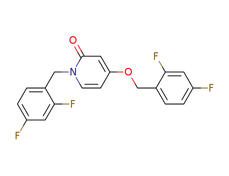 2(1H)-Pyridinone,
4-[(2,4-difluorophenyl)methoxy]-1-[(2,4-difluorophenyl)methyl]-