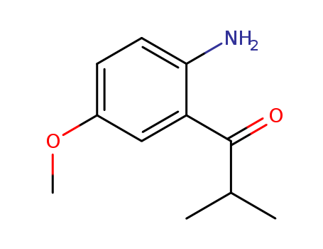 Molecular Structure of 166973-19-9 (1-Propanone, 1-(2-amino-5-methoxyphenyl)-2-methyl-)