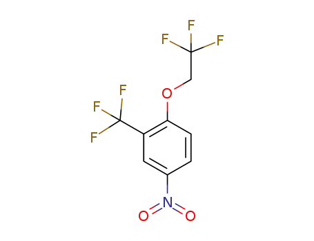 Molecular Structure of 1324003-80-6 (4-nitro-1-(2,2,2-trifluoroethoxy)-2-(trifluoromethyl)benzene)