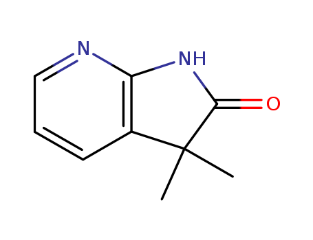 109535-73-1,2H-Pyrrolo[2,3-b]pyridin-2-one, 1,3-dihydro-3,3-dimethyl-,3,3-Dimethyl-1,3-dihydro-2H-pyrrolo[2,3-b]pyridin-2-one;