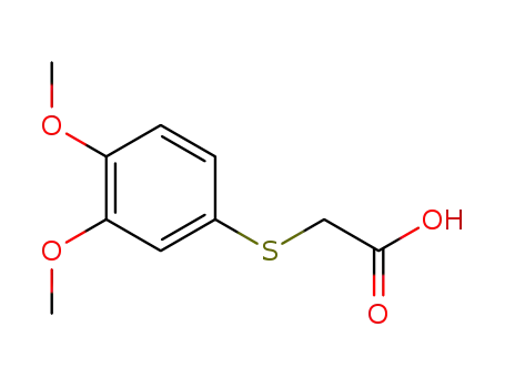Molecular Structure of 95735-63-0 (2-(3,4-DIMETHOXYPHENYLTHIO)ACETIC ACID)