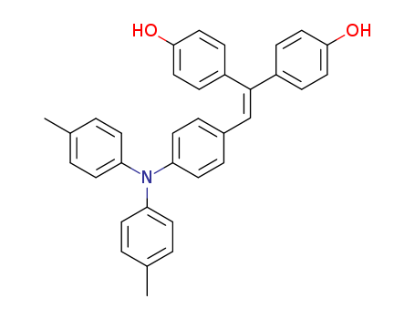 Molecular Structure of 197162-59-7 (Phenol, 4,4'-[[4-[bis(4-methylphenyl)amino]phenyl]ethenylidene]bis-)