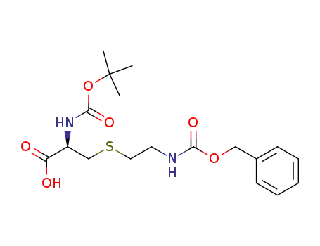 Molecular Structure of 85003-76-5 (BOC-CYS(Z-AMINOETHYL)-OH)