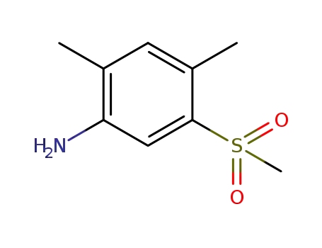 Molecular Structure of 849035-63-8 (2,4-DIMETHYL-5-(METHYLSULFONYL)ANILINE)