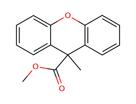 Molecular Structure of 320348-07-0 (9H-Xanthene-9-carboxylic acid, 9-methyl-, methyl ester)