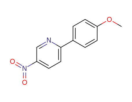 Molecular Structure of 131941-25-8 (2-(4-METHOXYPHENYL)-5-NITROPYRIDINE)