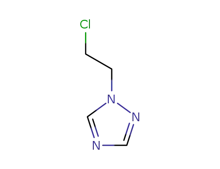 Molecular Structure of 3236-66-6 (1-(2-Chloroethyl)-1H-1,2,4-triazole)