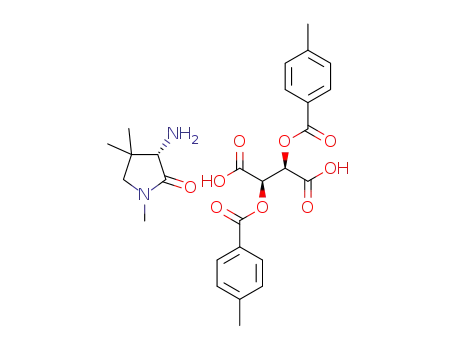 Molecular Structure of 1316216-26-8 ((S)-3-amino-1,4,4-trimethylpyrrolidin-2-one O,O-di-p-toluoyl-(2R,3R)-tartrate)