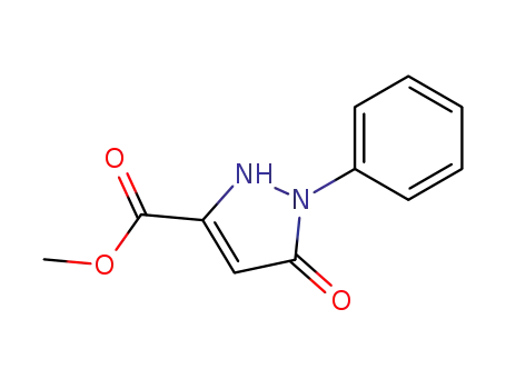 Molecular Structure of 16135-26-5 (methyl 5-oxo-1-phenyl-2,5-dihydro-1H-pyrazole-3-carboxylate)