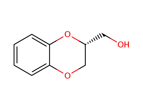 Molecular Structure of 62501-72-8 ((R)-2-(Hydroxymethyl)-1,4-benzodioxane)