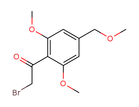 Molecular Structure of 1290128-06-1 (2-bromo-1-[2,6-dimethoxy-4-(methoxymethyl)phenyl]ethanone)