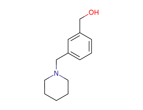 Molecular Structure of 73278-91-8 ([3-(PIPERIDINOMETHYL)PHENYL]METHANOL)