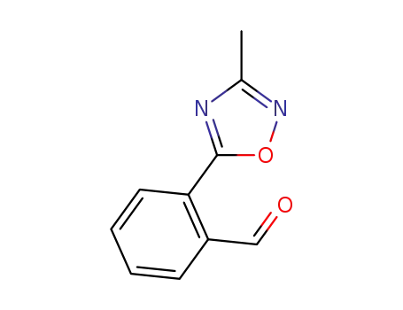 Molecular Structure of 879896-54-5 (2-(3-methyl-1,2,4-oxadiazol-5-yl)benzaldehyde)