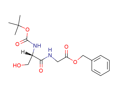 Molecular Structure of 16946-91-1 (Glycine, N-[N-[(1,1-dimethylethoxy)carbonyl]-L-seryl]-, phenylmethyl
ester)