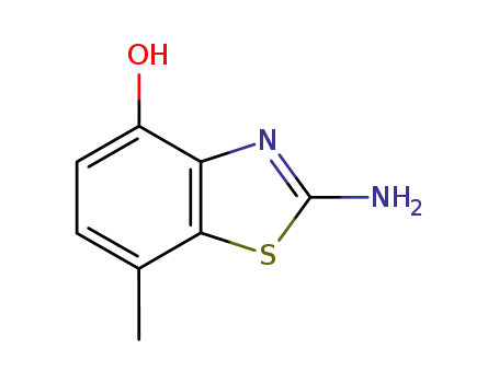 Molecular Structure of 7471-04-7 (4-Benzothiazolol,2-amino-7-methyl-(6CI,9CI))