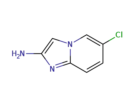 Molecular Structure of 1005785-45-4 (6-chloroimidazo[1,2-a]pyridin-2-amine)