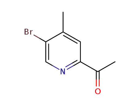 Molecular Structure of 1413285-68-3 (1-(5-BroMo-4-Methylpyridin-2-yl)ethanone)