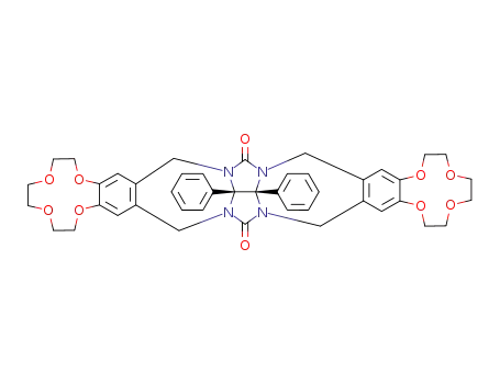 28b,28c-diphenyl-2,3,5,6,8,9,12,14,17,18,20,21,23,24,27,28b,28c,29-octadecahydro-1,4,7,10,16,19,22,25-octaoxa-12a,13a,27a,28a-tetraazacyclododeca[1',2':4,5]benzo[1,2-f]cyclododeca[1'',2'':4',5']benzo[1',2':5,6]azuleno[2,1,8-ija]azulene-13,28-dione