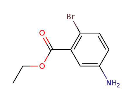 Molecular Structure of 208176-32-3 (2-Bromo-5-aminobenzoic acid ethyl ester)