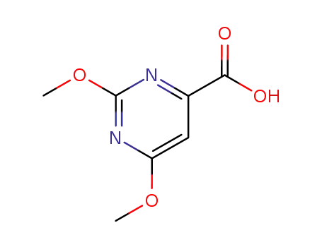Molecular Structure of 59864-30-1 (2,4-DIMETHOXYPYRIMIDINE-6-CARBOXYLIC ACID)