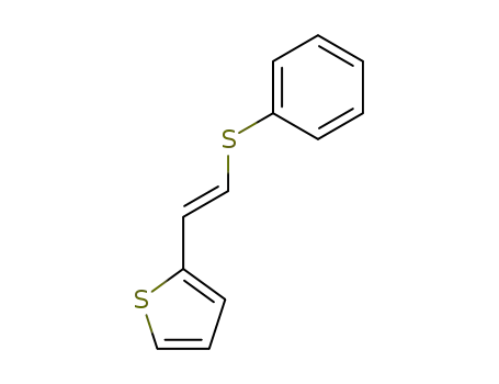 Molecular Structure of 123432-00-8 (Thiophene, 2-[(1E)-2-(phenylthio)ethenyl]-)